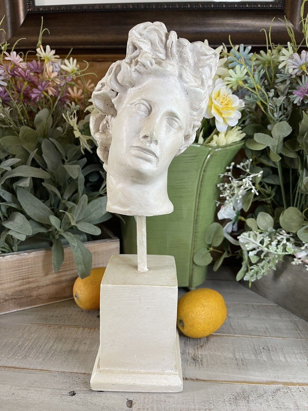 Vintage David Sculpture Bust. 13 Inches Tall