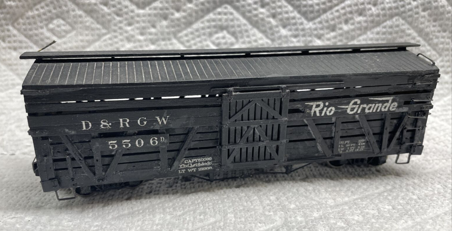 PBL or Grandt Line Sn3 RTR D&RGW Stock Car #5506 Flying Grande Weathered 1:64
