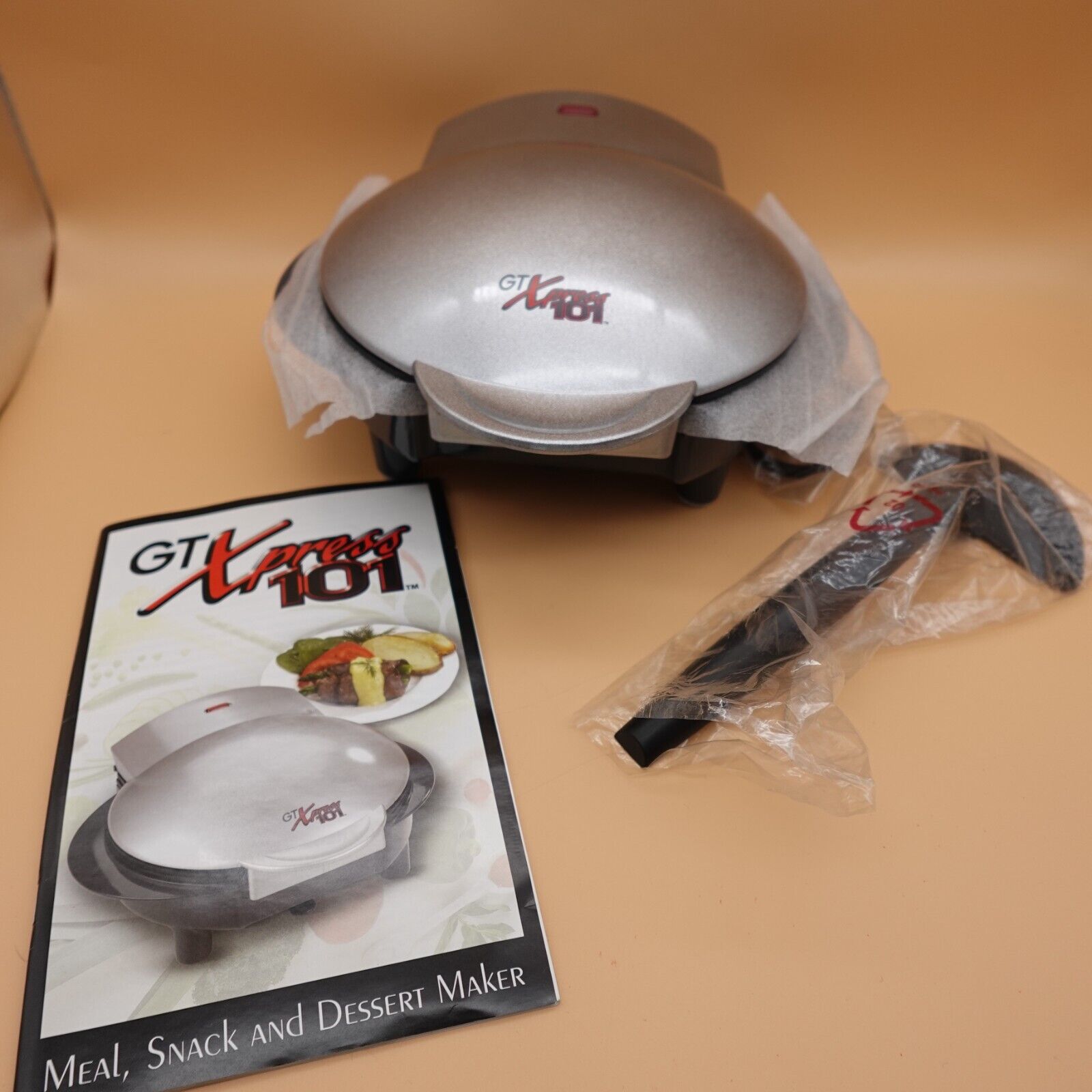 GT Xpress Express 101 Non-Stick Indoor Grill with Spatula Instructions Recipes