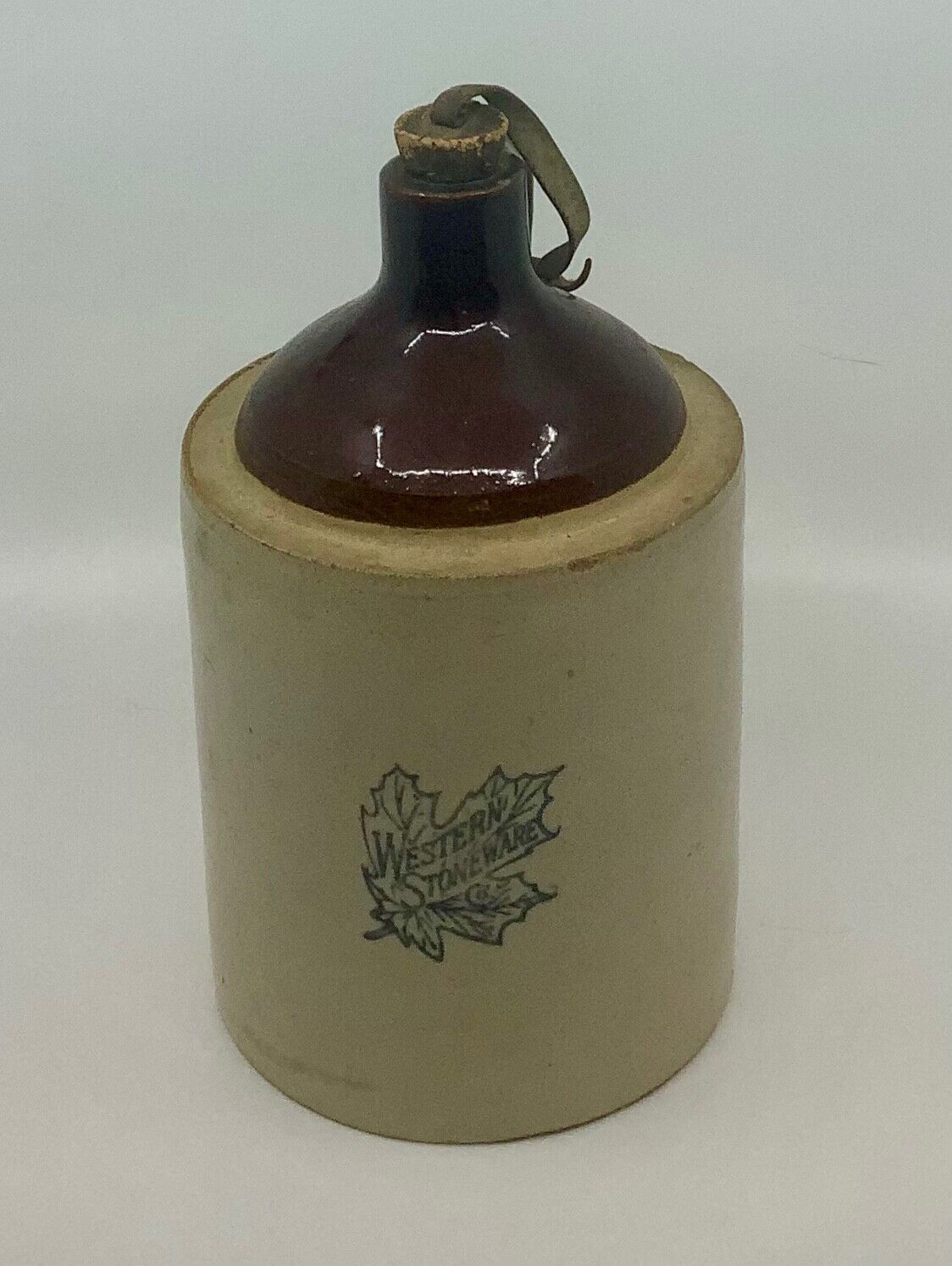 Rare Find: Authentic Vintage Western Stoneware Moonshine Jug - Buy Today