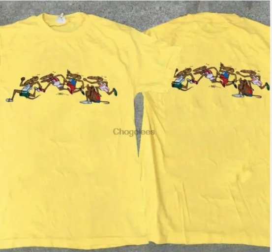 Vintage 1971 Rat Race Ocean Beach Crazy Hawaii Graphic T-Shirt