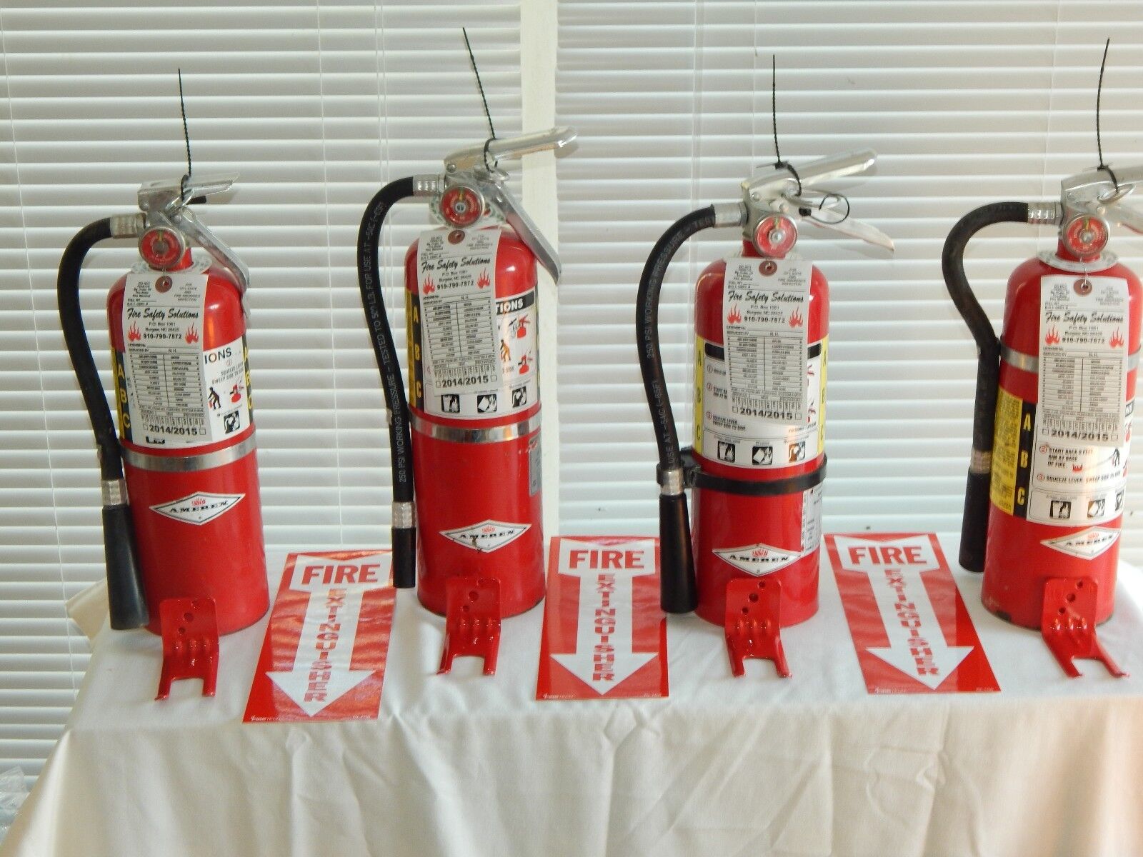 Fire Extinguisher 5Lb ABC Dry Chemical  - Lot of 4 [SCRATCH&DENT]
