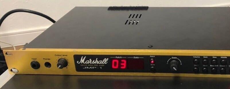 Marshall JMP-1 Valve MIDI Tube Guitar Preamp Used Tested w/ MIDI cables