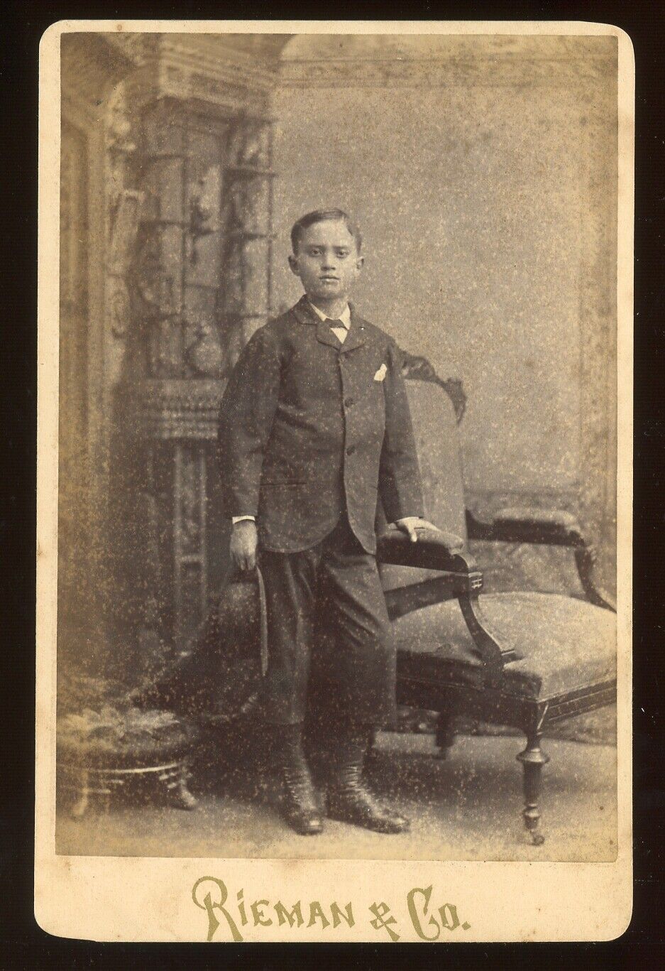 CA, San Francisco. CABINET PHOTO showing a HANDSOME BOY