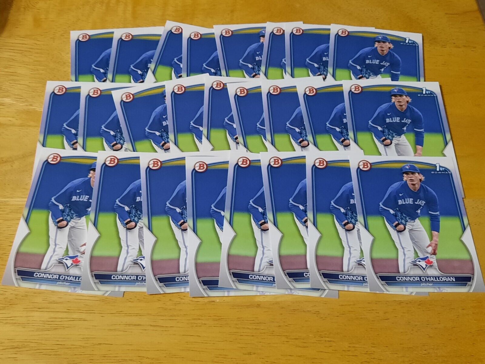 Connor O\'Halloran 2023 1st Bowman Draft Rookie RC Blue Jays Lot Of 25