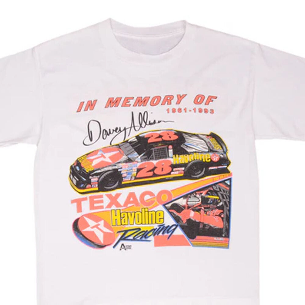 BEST BUY_VINTAGE NASCAR DAVEY ALLISON 1993 MEMORIAL  T-Shirt SIZE S - 5XL
