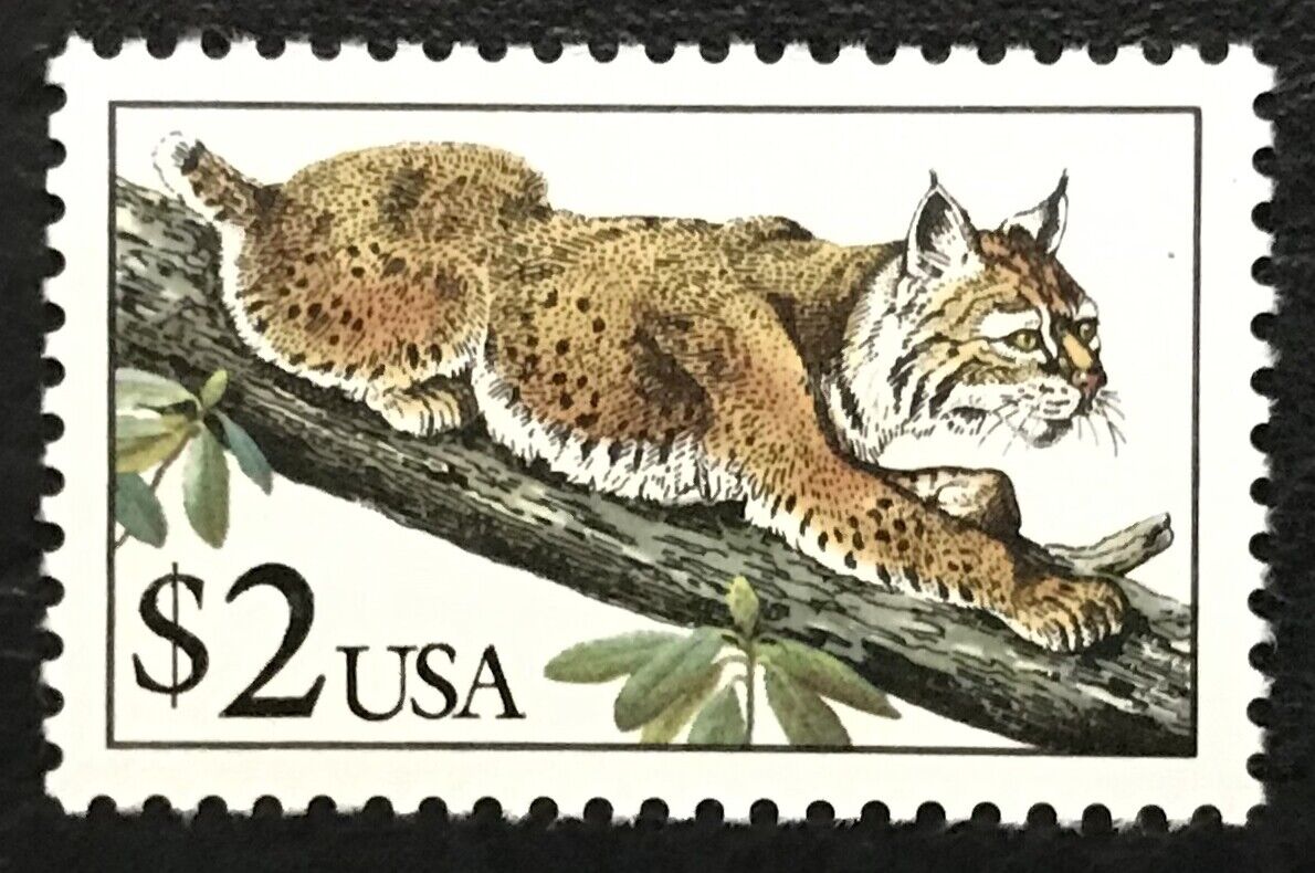 1995 Scott #2482 $2.00 - BOBCAT - Single Stamp - Mint NH