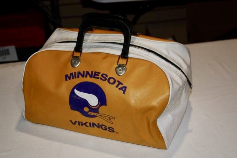 Vintage 1970\'s Minnesota Vikings Gym Duffle Bag NFL