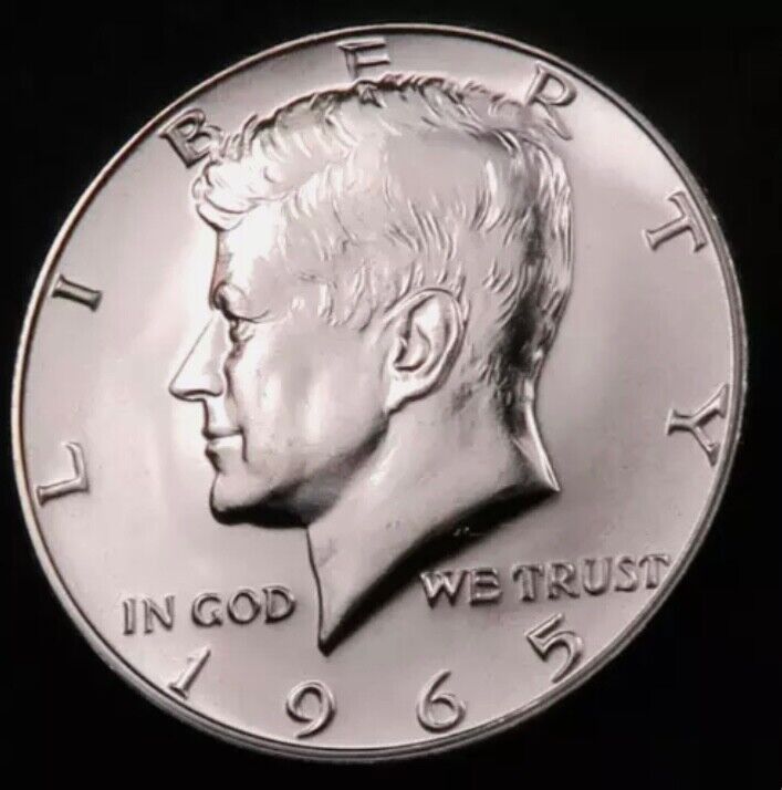 1965 Kennedy Half Dollar ~ Gem SMS Proof Like PL *CAMEO* ~ 40% Silver ~ 1 Coin
