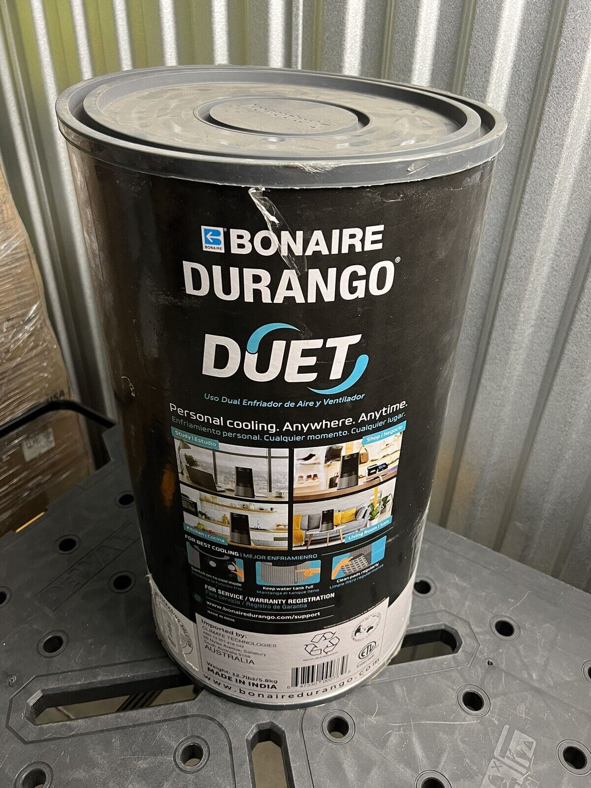 Bonaire Durango Duet 300 CFM 3 Speed Portable Evaporative Cooler for 100 sq. ft.