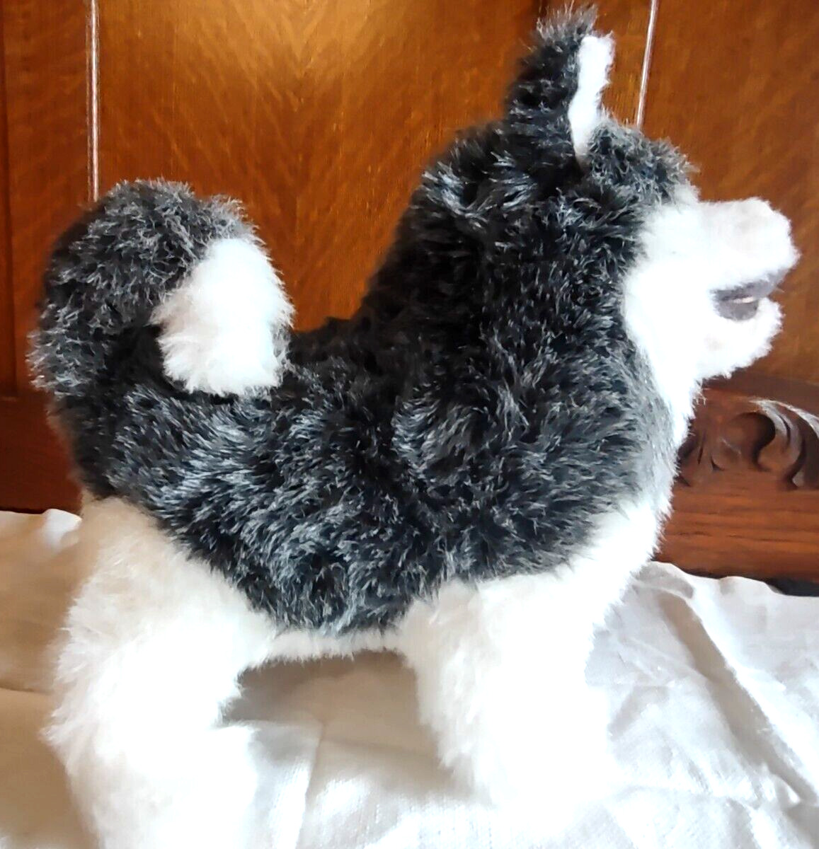 Pillow Pet Siberian Husky Dog Plush Soft Toy Stuffed Animal VTG 1977 CLEAN Dakin