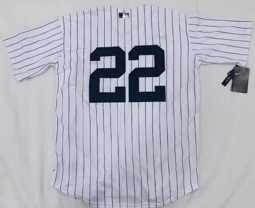 New York Yankees Juan Soto Jersey Mens Pinstripes NWT #22 New Size L