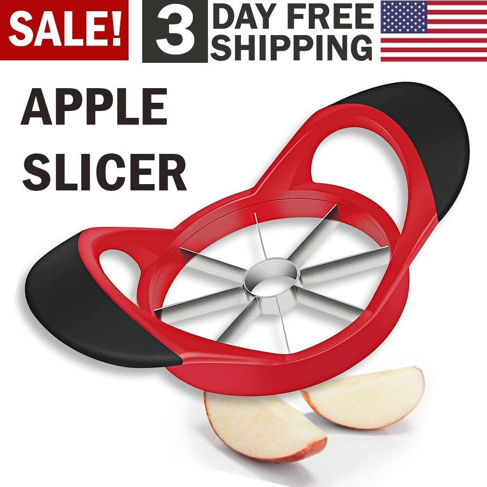 Apple Cutter, Apple Corer and Slicer - Stainless Steel Apple Corer Kitchen Tool