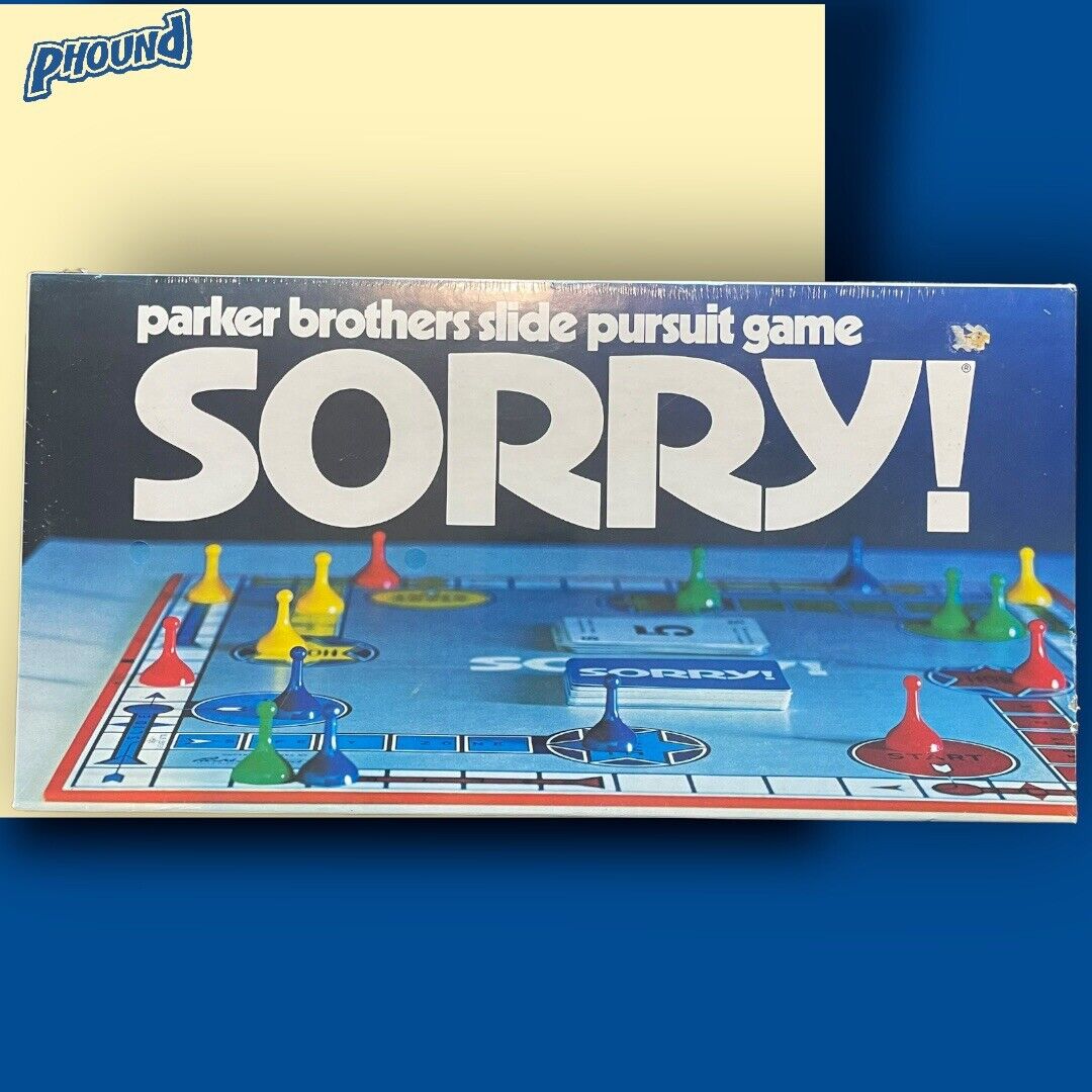 SORRY Parker Brothers #390 Vintage Board Game 1972 NEW OLD STOCK Sealed Rare