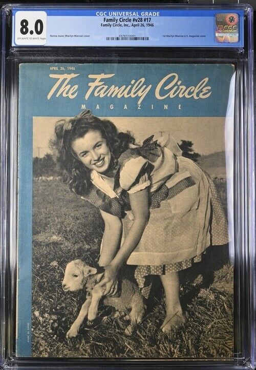 Marilyn Monroe Vintage Magazine-Family Circle-1946-CGC 8.0