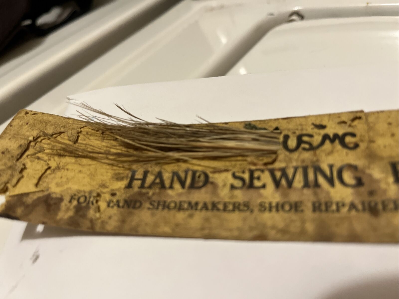 Hand Sewing Bristles Antique Vintage