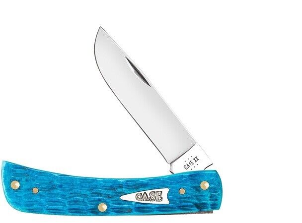 CASE XX KNIVES CRANDALL JIG SKY BLUE BONE SOD BUSTER JR POCKET KNIFE #50643