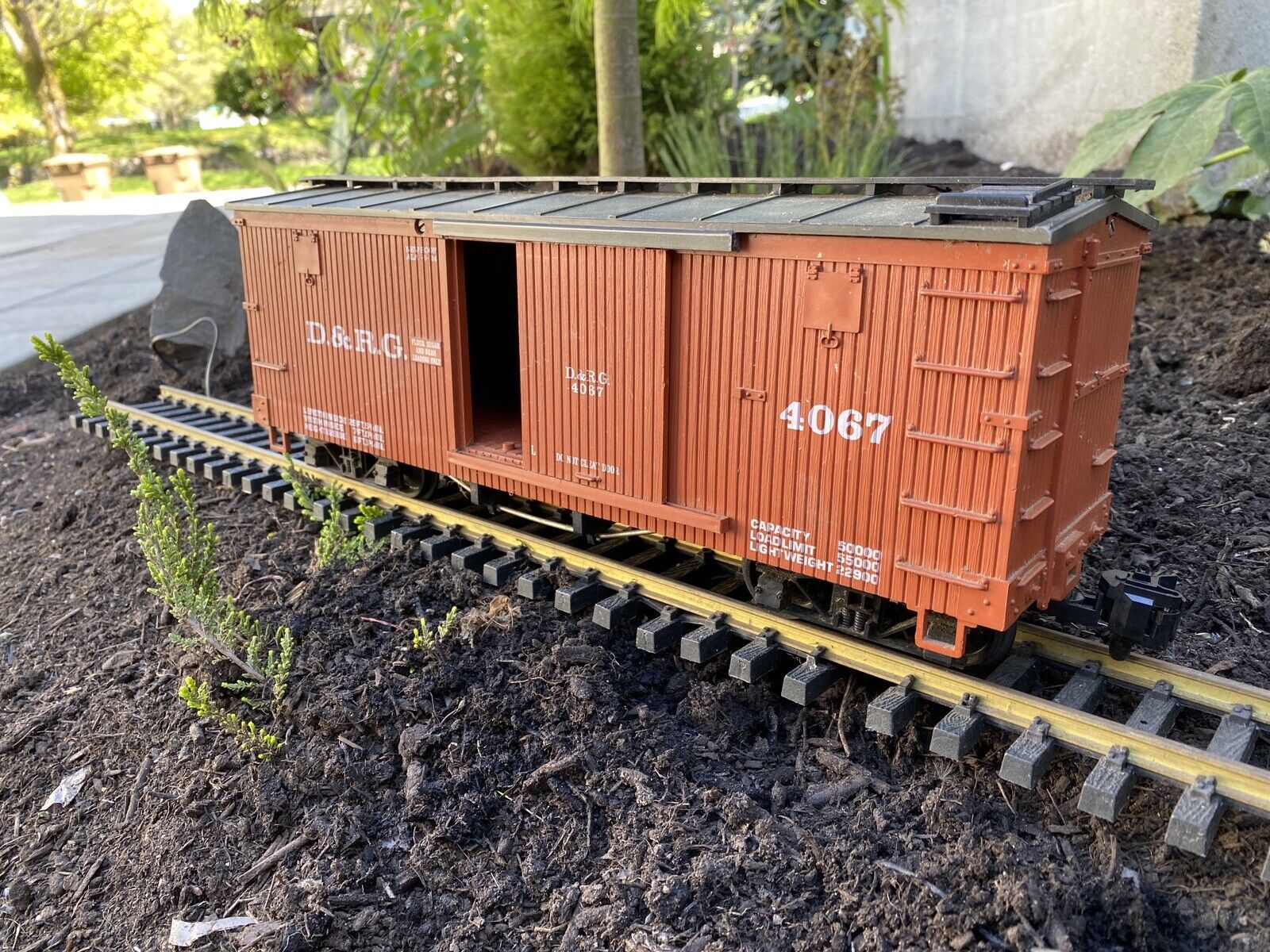 LGB Train Denver & Rio Grande Boxcar 4067 DRG Bachman G Scale Locomotive