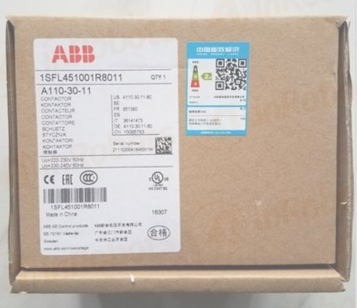 1PCS ABB Ac contactor A110-30-11 AC220V