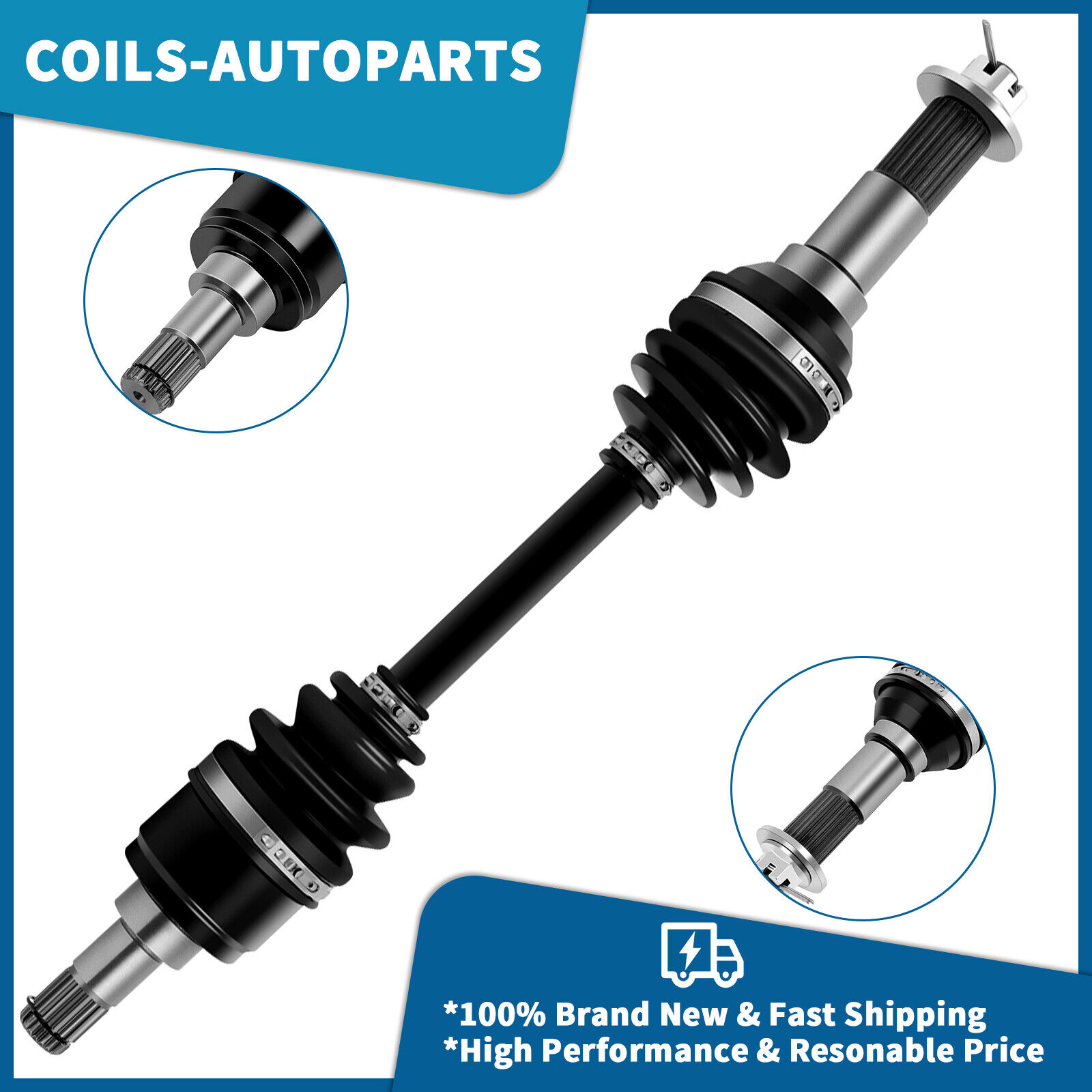 Front Left Right CV Axle For Yamaha Grizzly 600 4x4 Hunter Edition 1999-2001