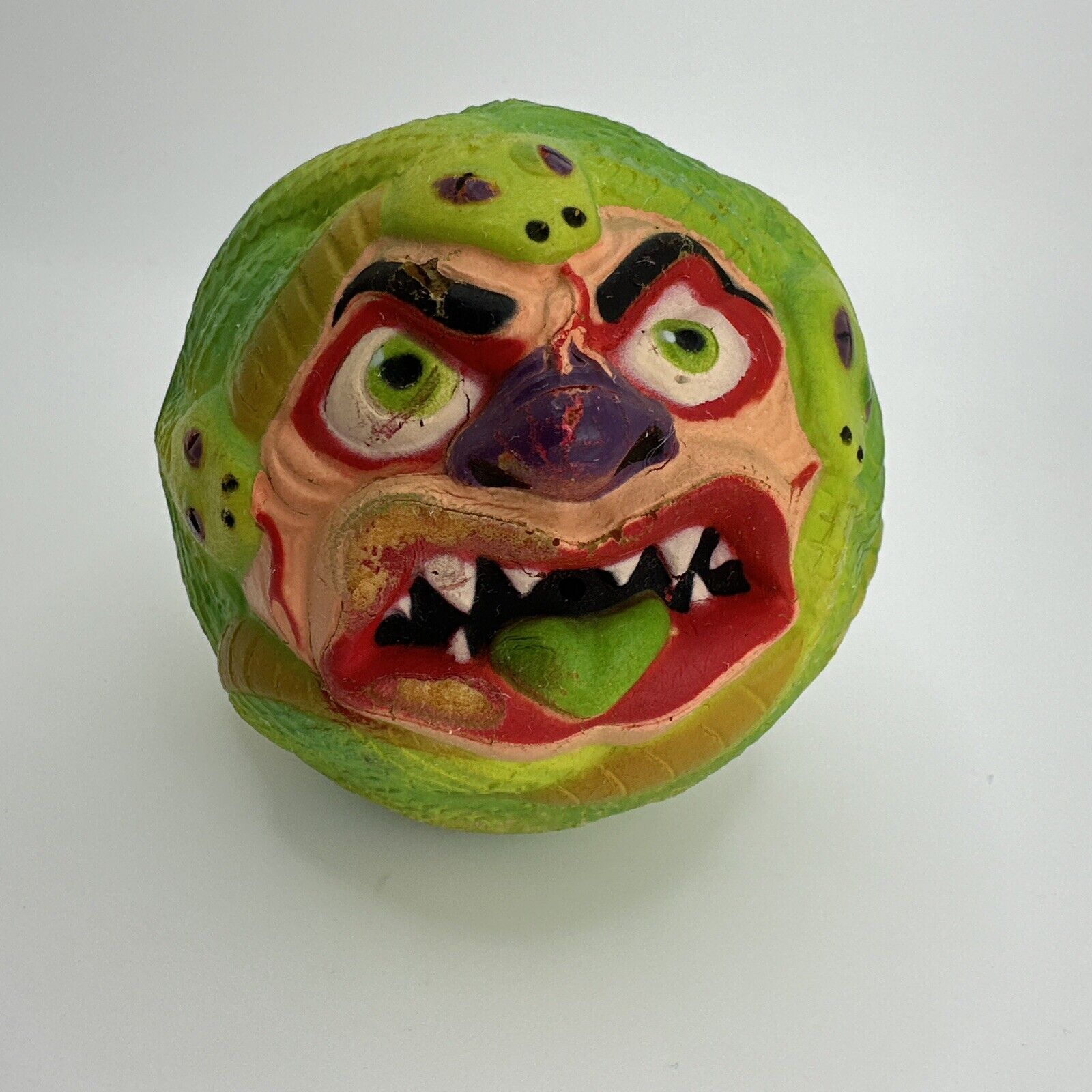 Vintage 1986 Amtoy Snake Bait Madballs Toy Made In Taiwan Series 2 Mad Balls