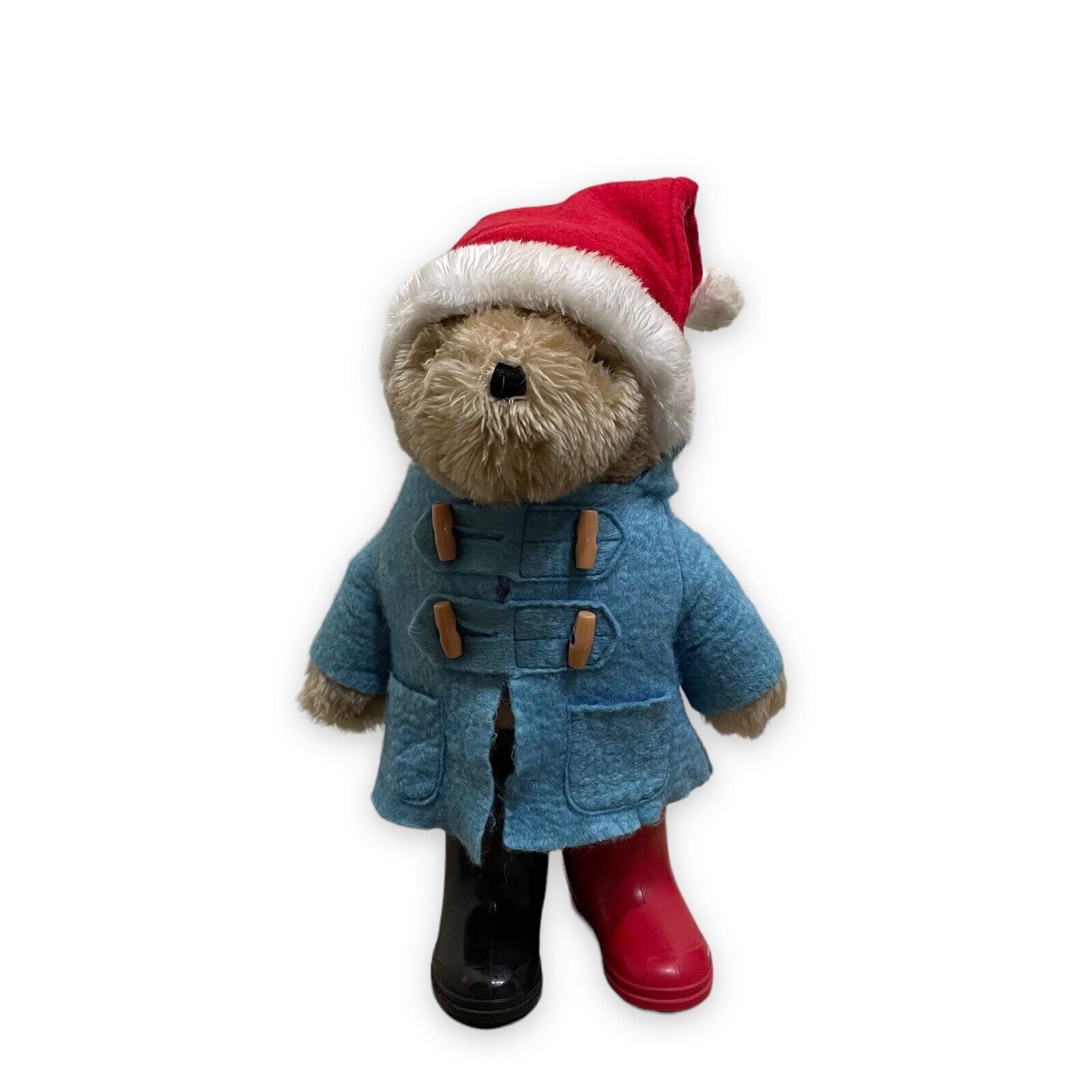 Vintage 1981 Paddington Bear Eden Toys Christmas Hat Boots Plush Rare 13\