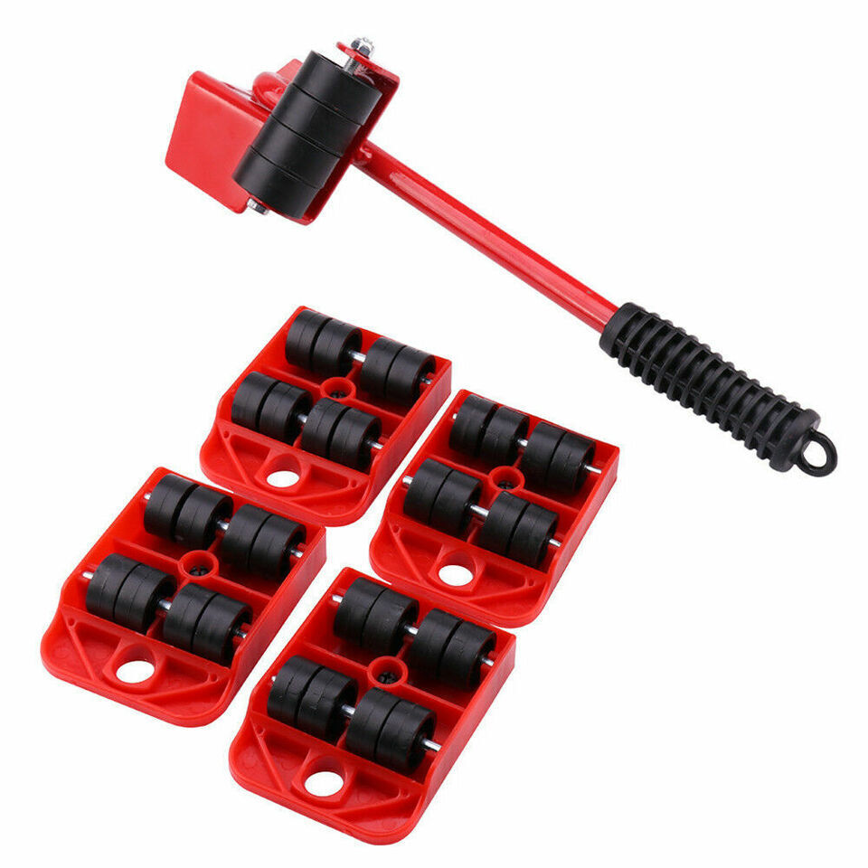 Heavy Furniture Lifter Lifting Easy Moving Slider Mover Roller Tool Set Removal