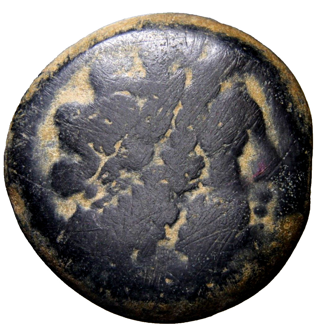 Ptolemaic Kingdom of Egypt, Ptolemy I Soter Æ Diobol. Alexandria Greek Coin wCOA