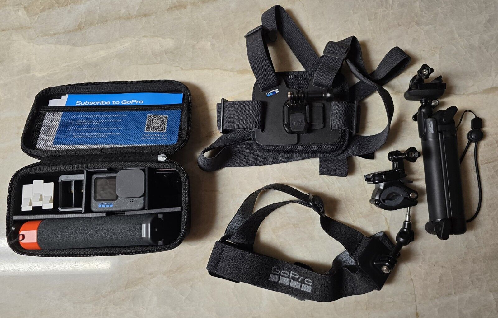GoPro HERO 12 Black 5.3K UHD Action Camera with Accessories Bundle Exc Cond