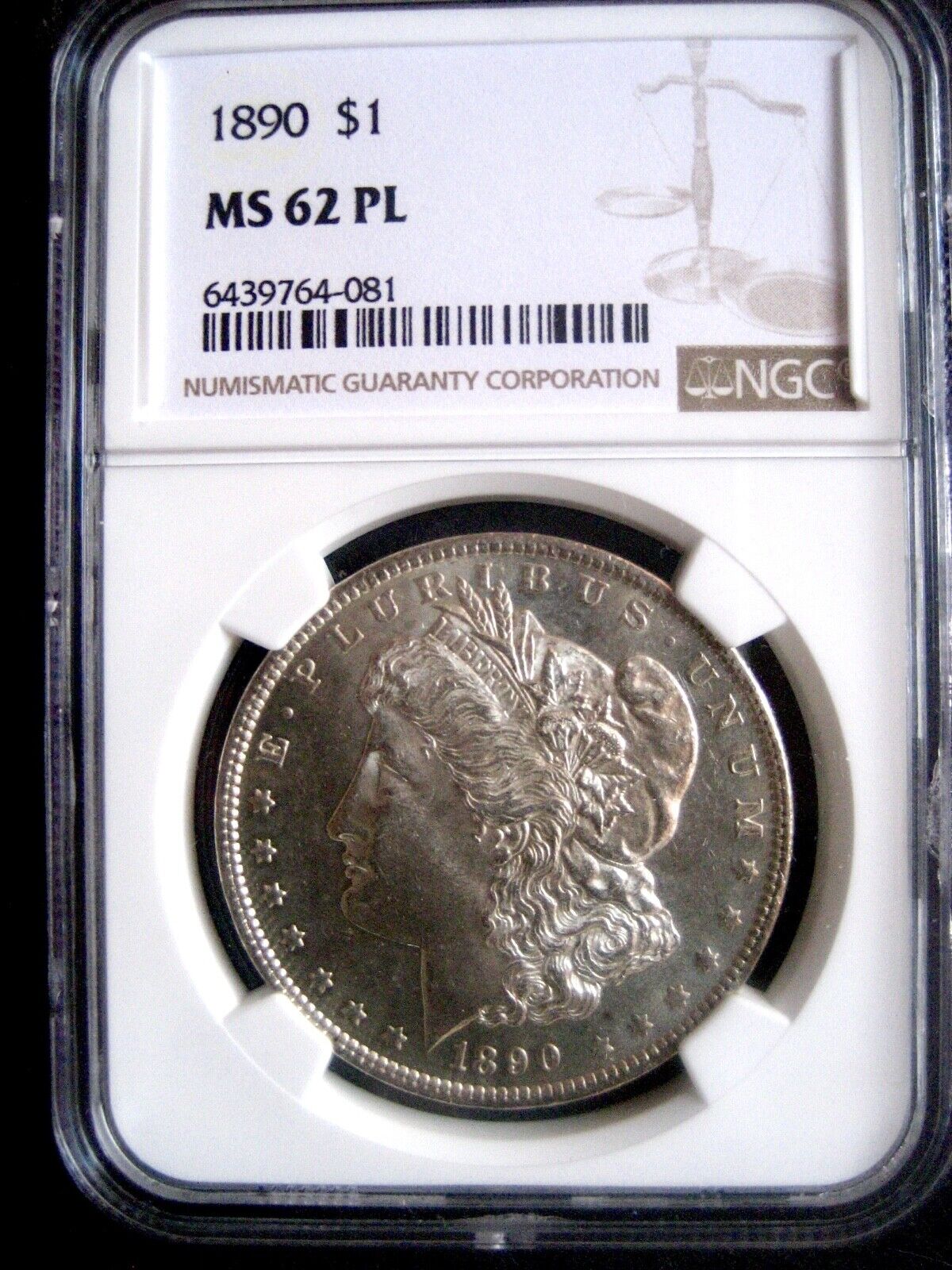 1890-P Morgan Dollar, NGC MS-62 PL - Extremely Rare in Proof-Like++++
