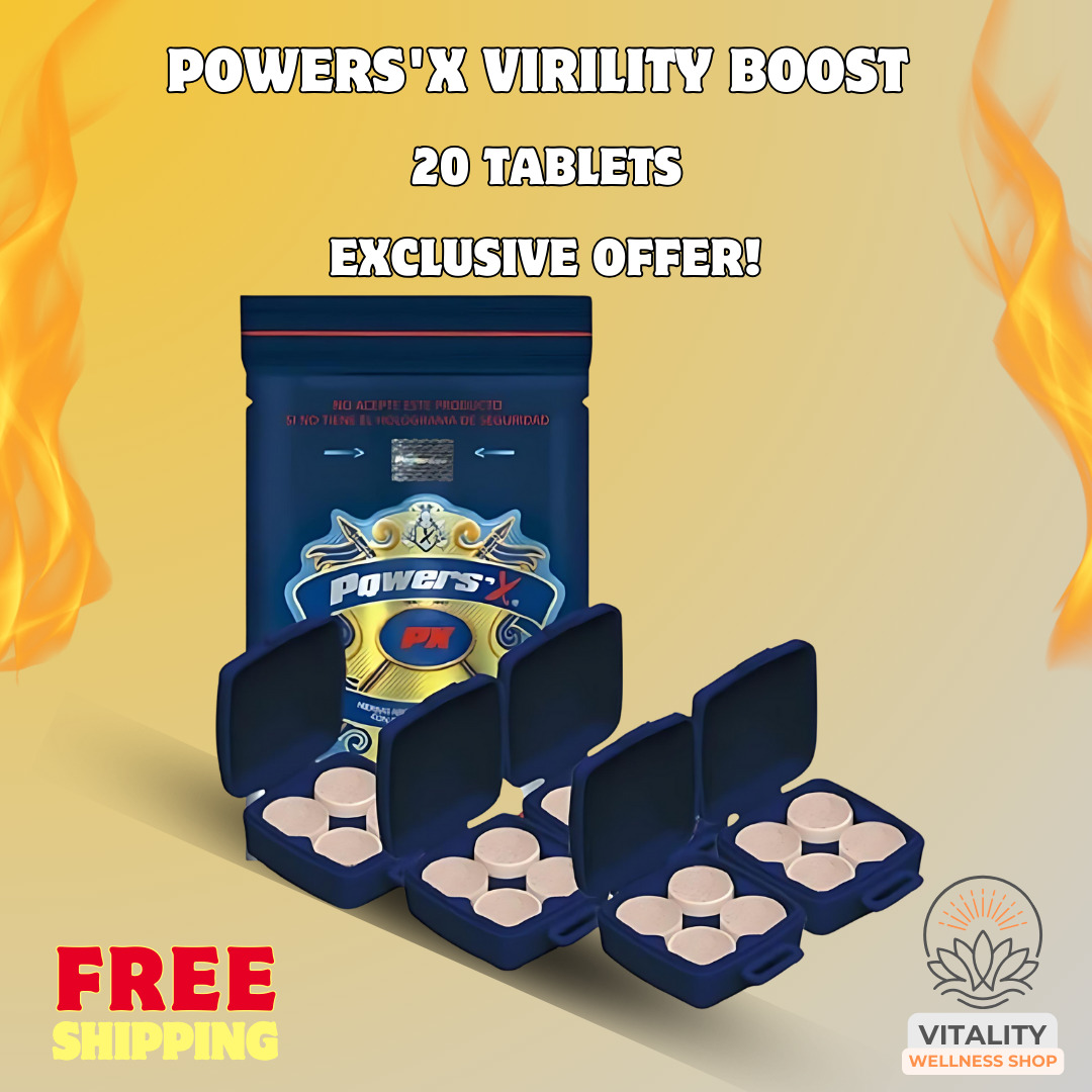 ✨ Powers'X Virility Boost 🌿 20 Tablets 🔥 Hot Deal 30% OFF