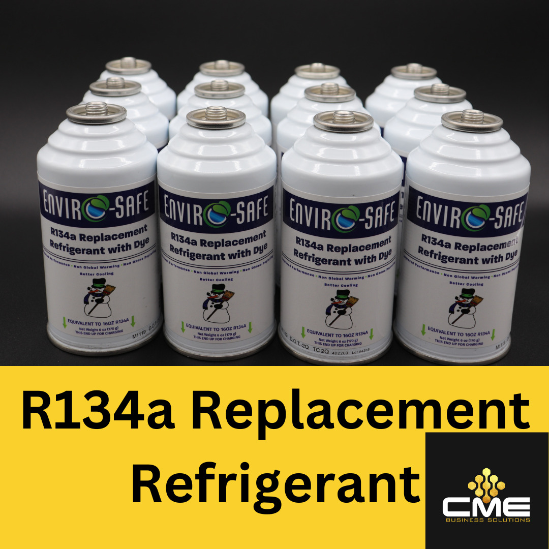 Enviro-Safe Auto AC Coolant R134a Replacement Refrigerant with dye case 12 Cans