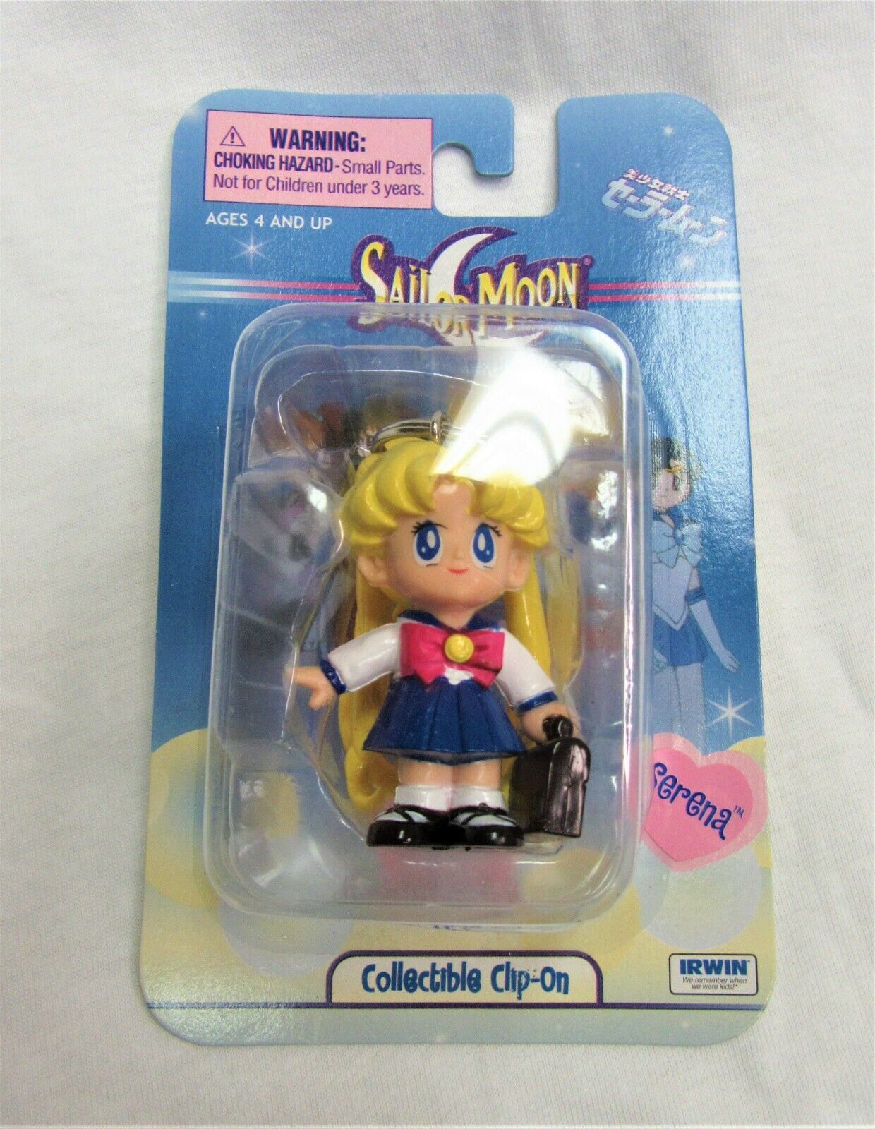 Vintage Collectible Toy, Sailor Moon Figural Collectible Clip-On, Serena