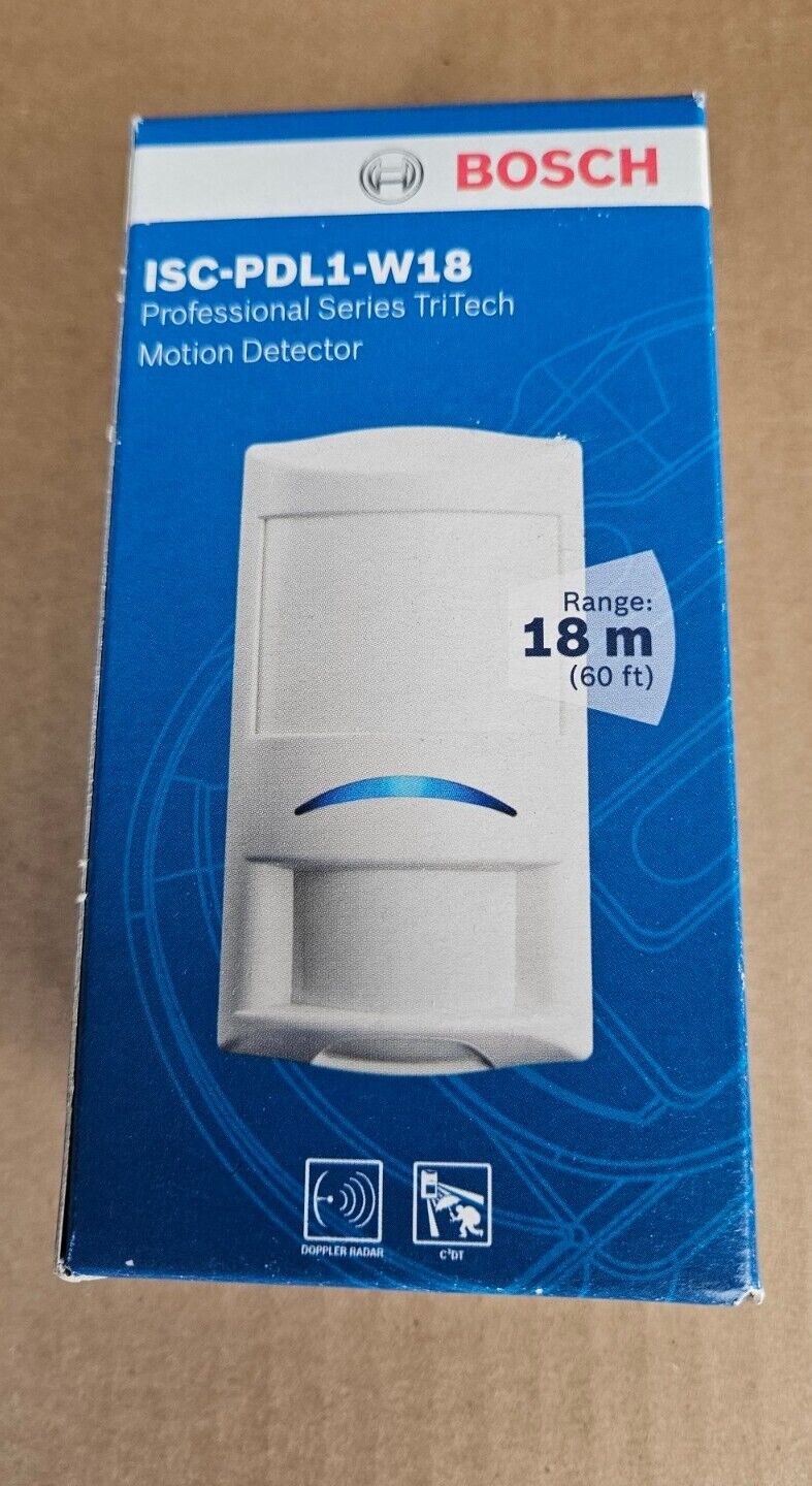 BOSCH ISC-PDL1-W18 Professional Series TriTech Motion Detector - New Sealed 