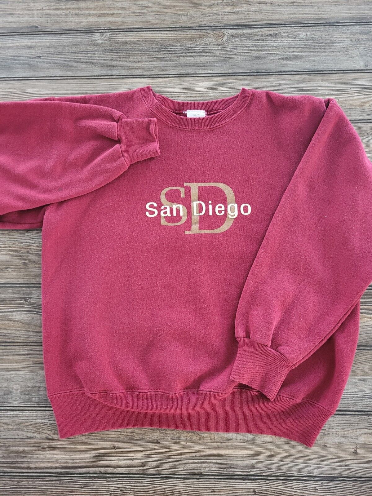Haband Vintage San Diego California Men\'s Crewneck Sweatshirt Size Medium 
