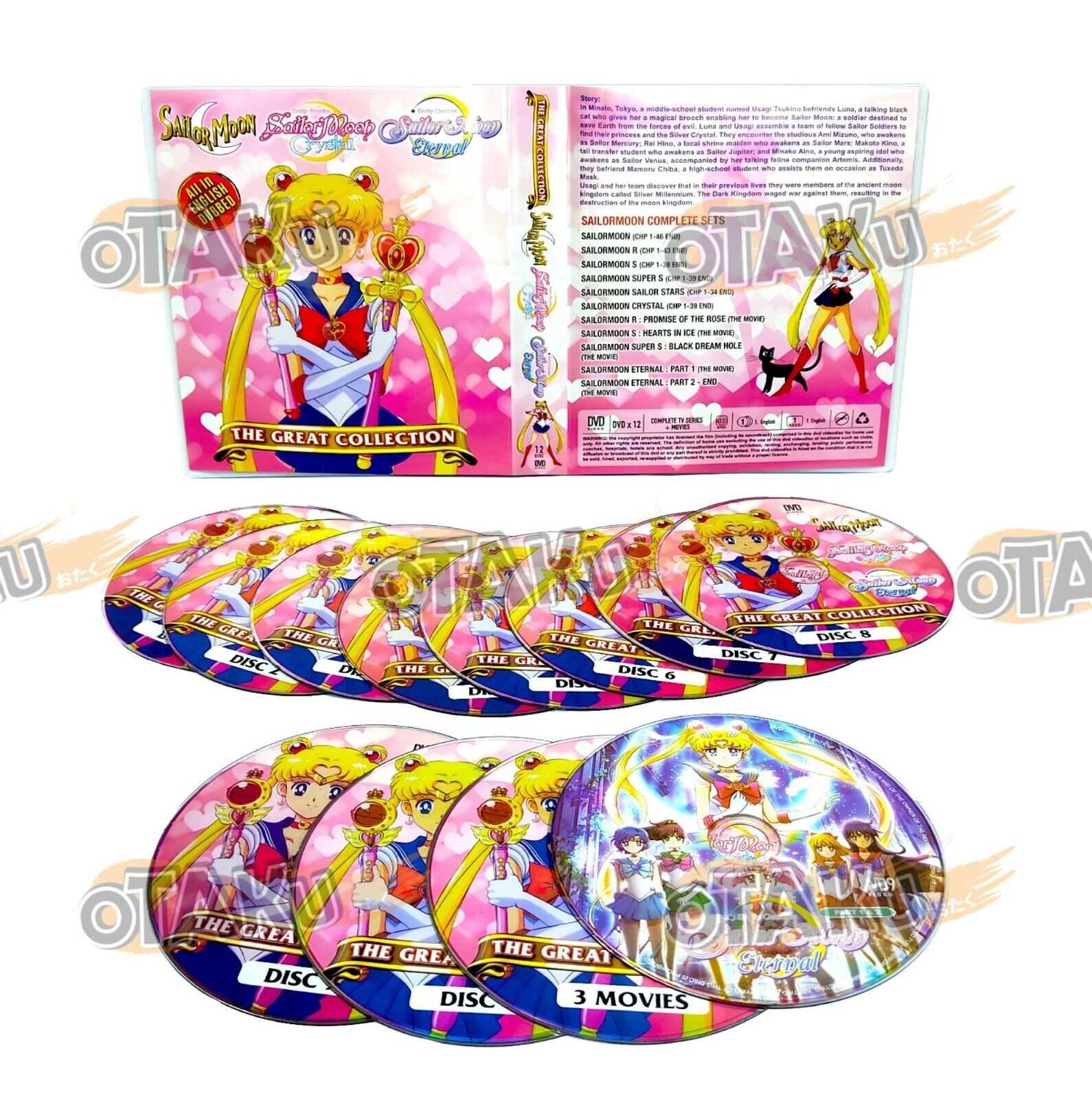 SAILOR MOON COMPLETE COLLECTION - DVD (1-239 EPISODES + 5 MOVIES) SHIP FROM US