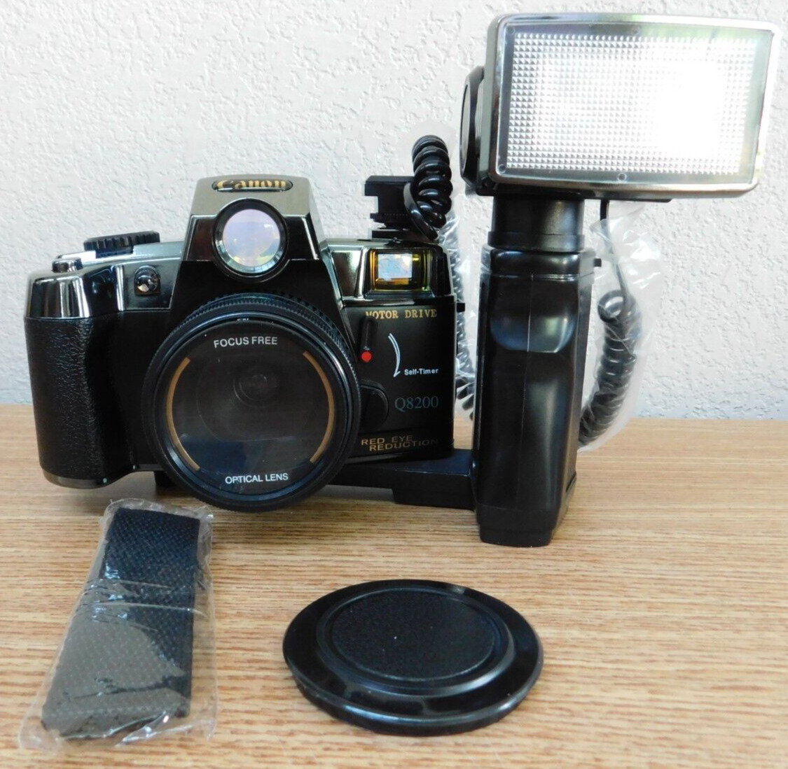 Vintage Canon Q8200 35mm Camera With Bag And Accessories
