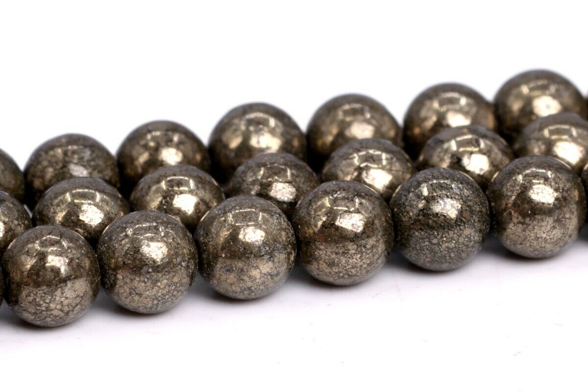 Natural Copper Pyrite Beads Grade AAA Round Loose Beads 2/3/4/6/8/9-10MM