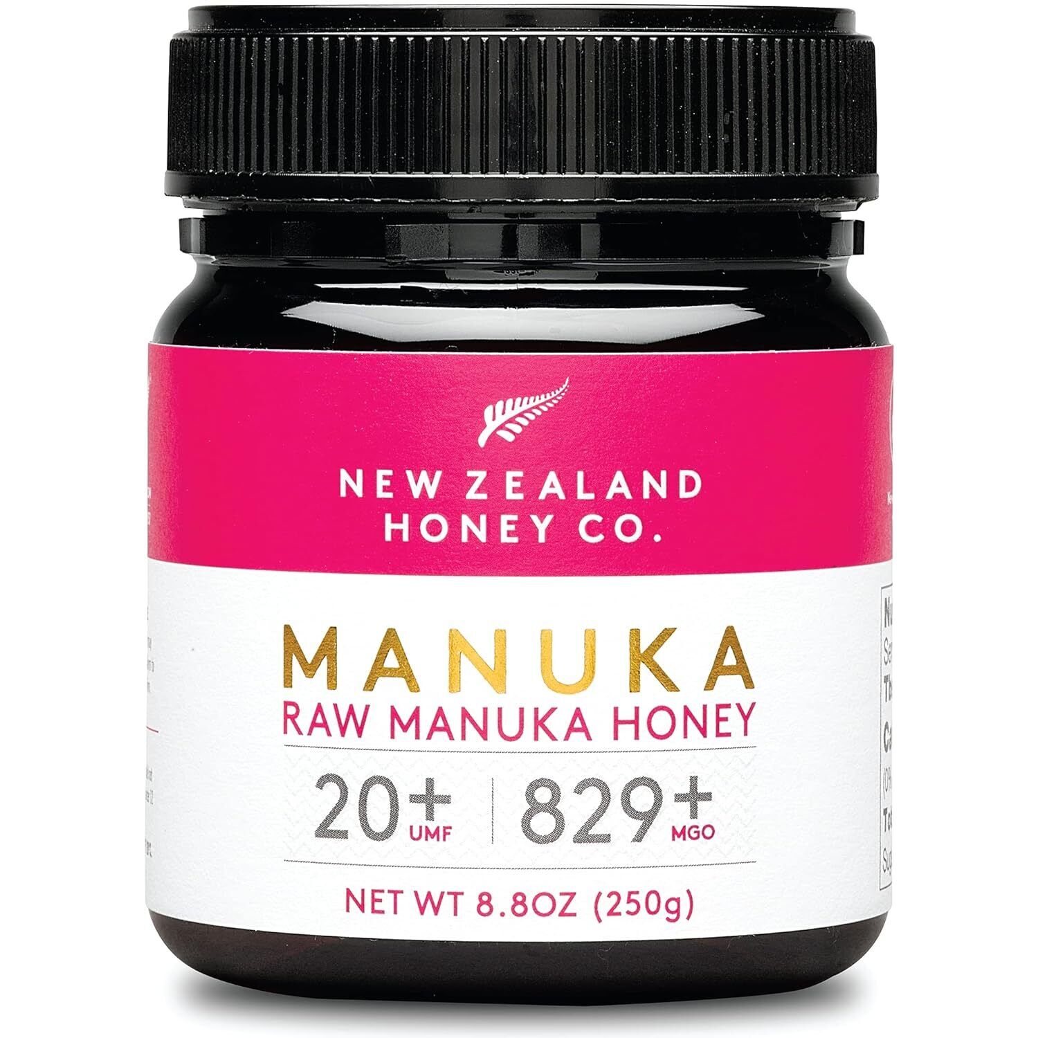 New Zealand Honey Co. Raw Manuka Honey UMF 20+ | MGO 829+, UMF Certified