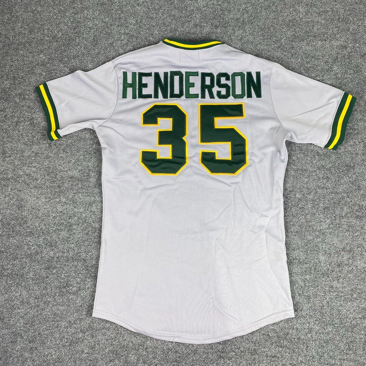 Vintage Rickey Henderson Jersey 1982-84 Oakland A\'s Authentic Mens 40 Medalist