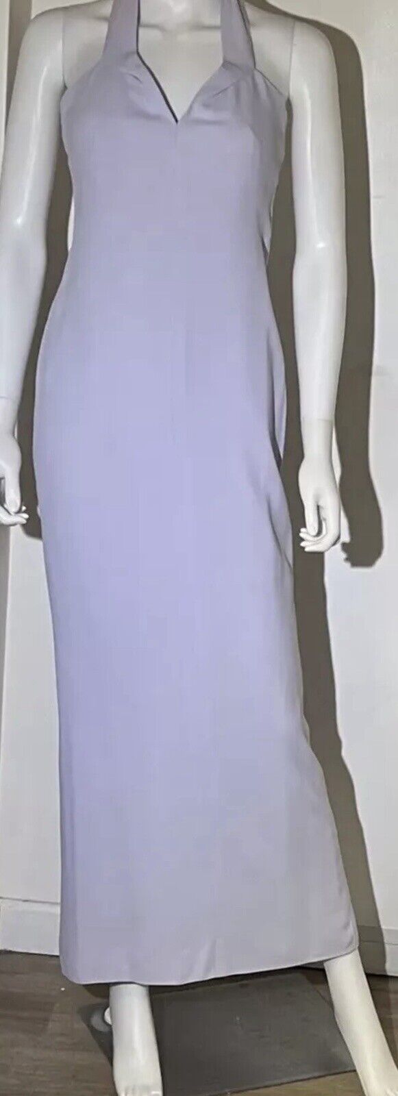 GIANNI VERSACE Sz 4 Women’s Long Pale Lavender Vintage Dress A Few Light Stains