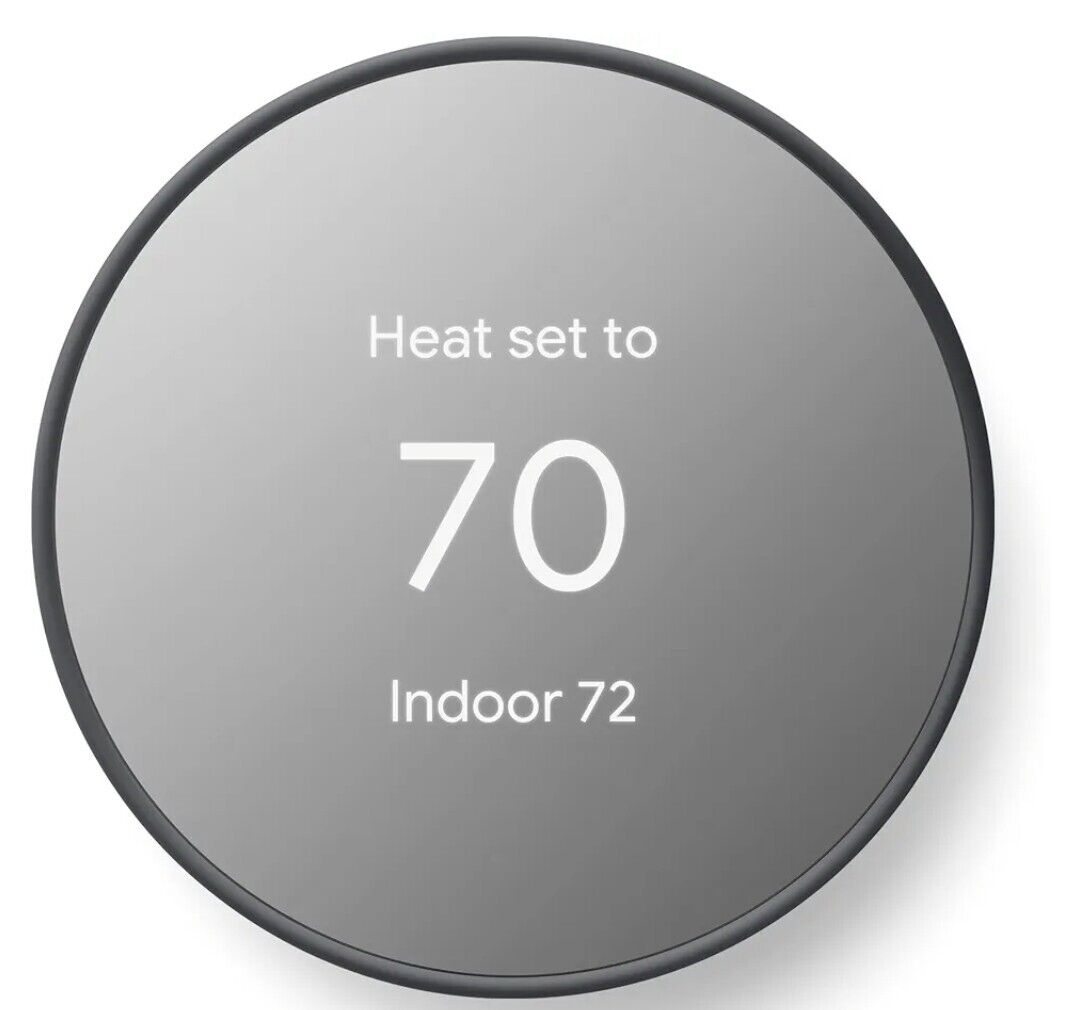 Google Nest Smart Thermostat, Charcoal - GA02081-US