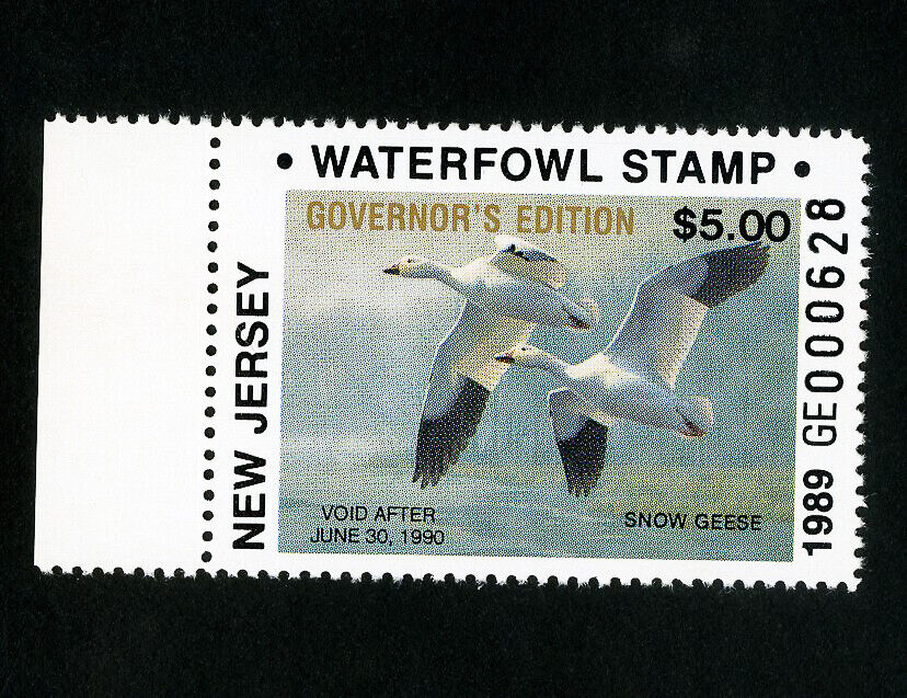 US Duck New Jersey Stamps # 12b XF Governors edition OG NH Scott Value $140.00