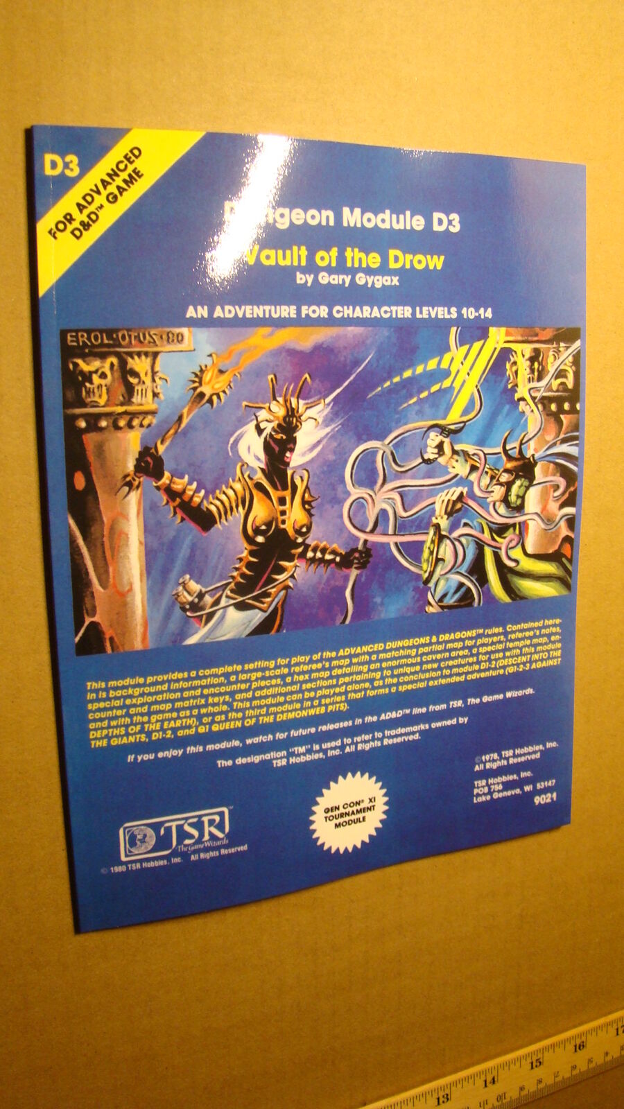 MODULE D3 VAULT OF THE DROW *NEW NM/MT 9.8 NEW* DUNGEONS DRAGONS