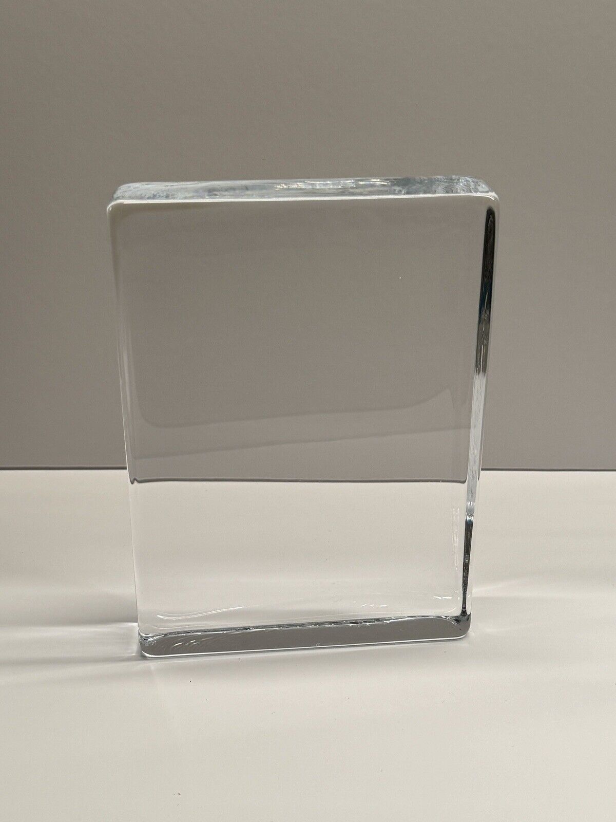 Simon Pearce Glass Photo Block Frame 5”x7”