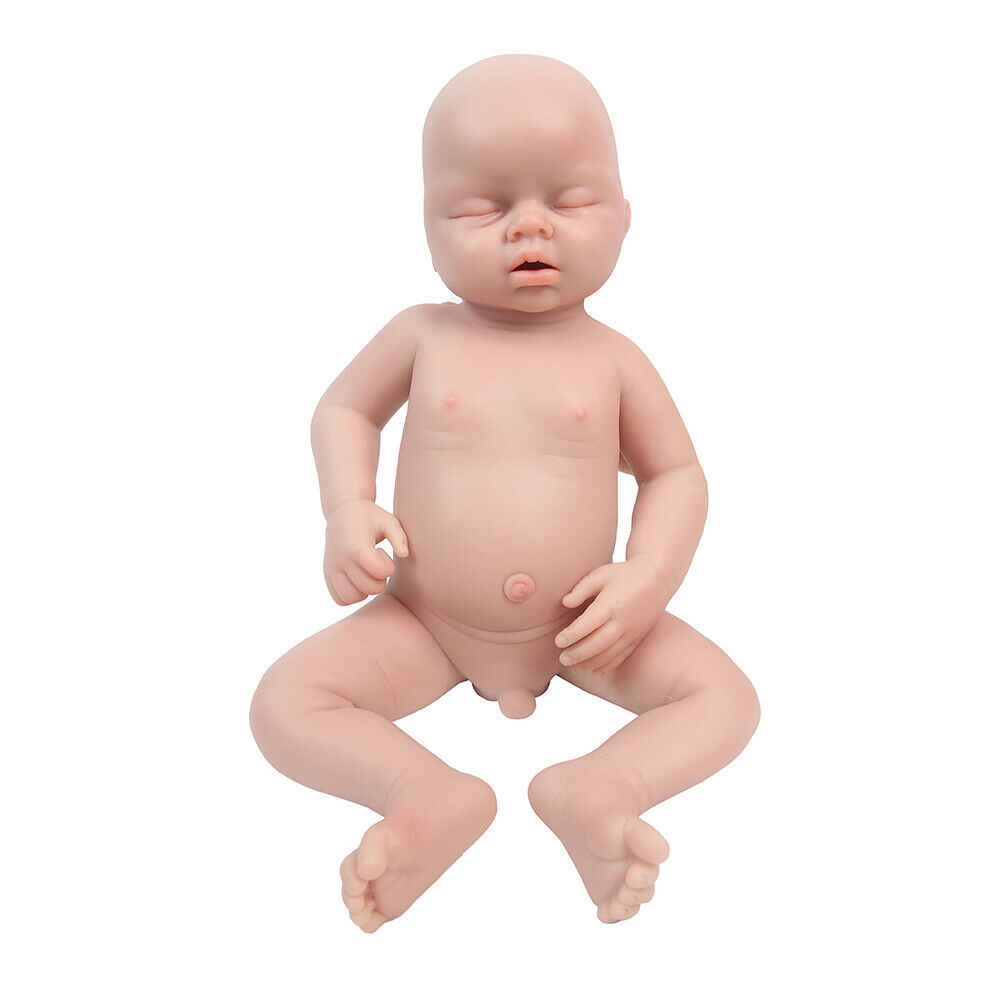 20\'\' IVITA Silicone Boy Eyes Closed Silicone Reborn Doll Can take a pacifier