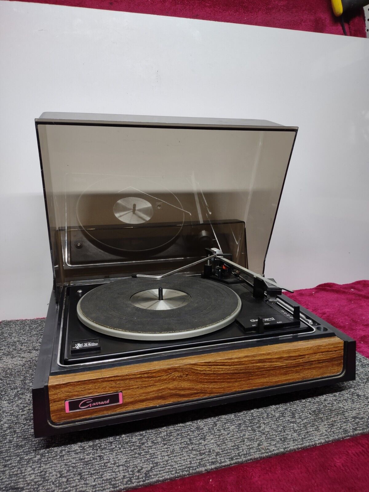 Vintage Garrard 440M Record Player Turntable Very Clean, Complete - Parts Repair