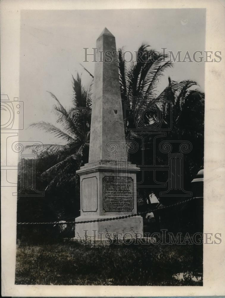 1926 Press Photo Hawaiian Territorial government restoration Cap\'t James cook