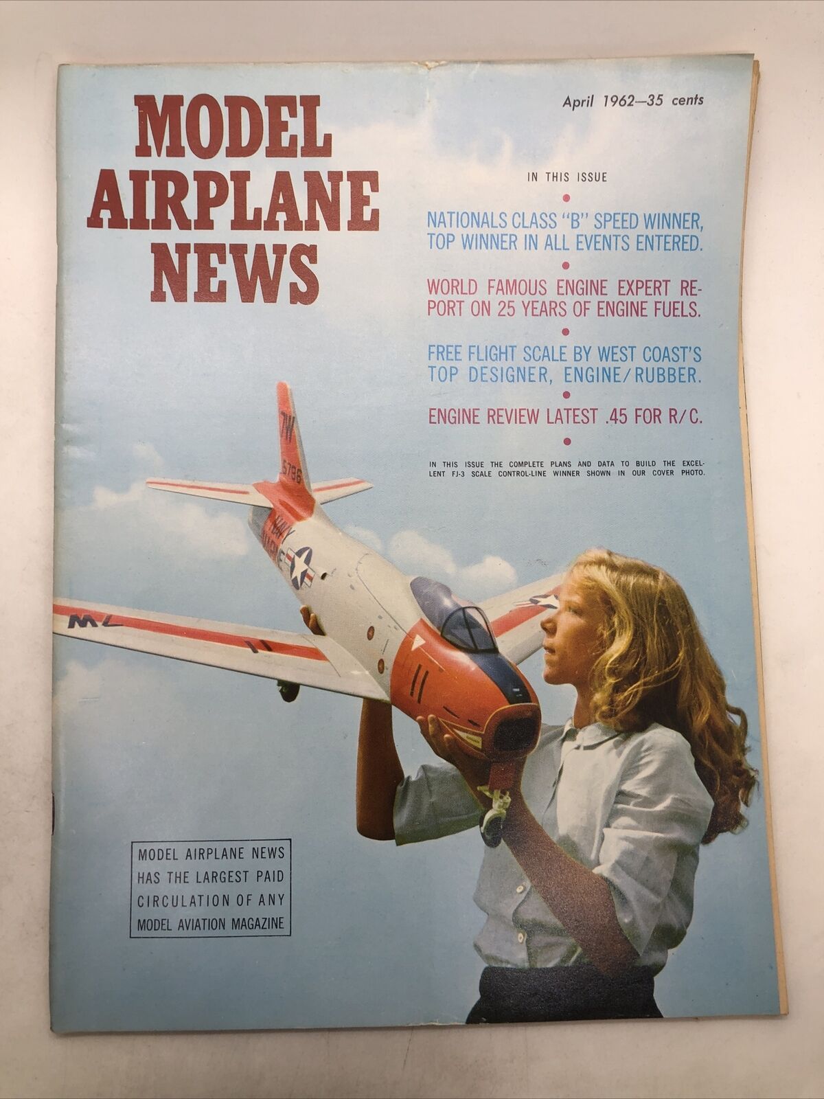 Vintage Model Airplane News Hobbyist Magazine Apr 1962