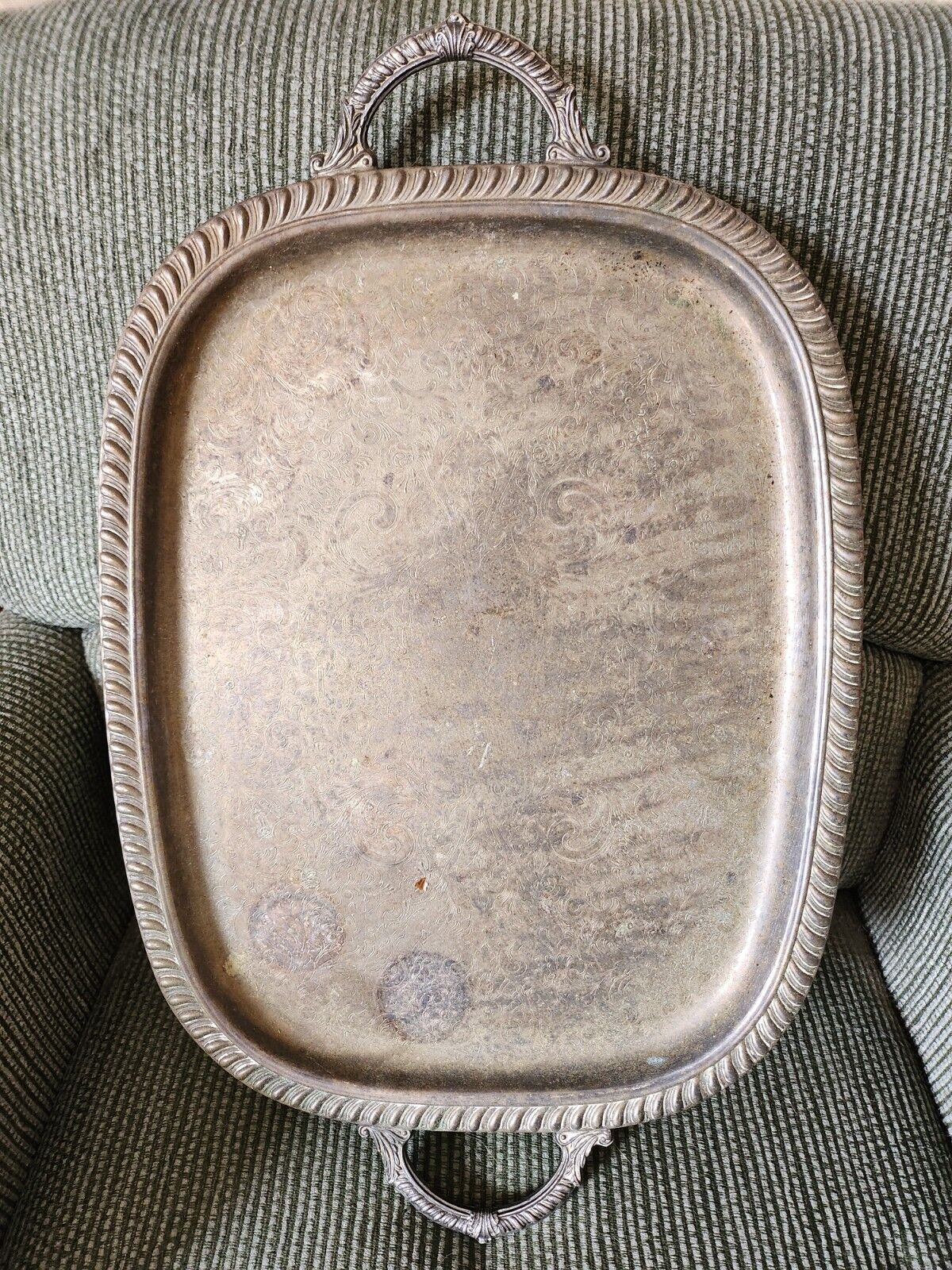 Vintage Leonard Silver Tray 17\